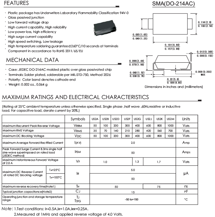 400V High Efficiency Diode