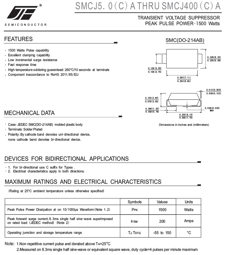 Surface Mount TVS Diode