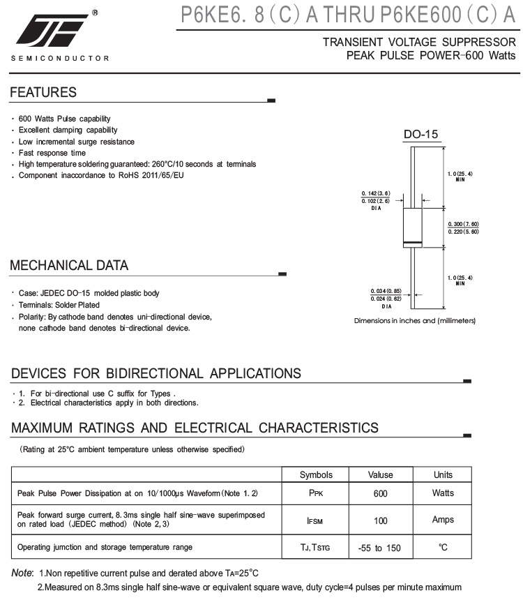 Transient Voltage Suppressor 