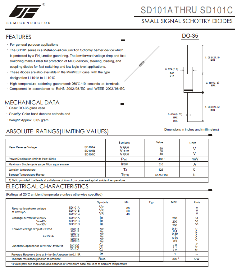 DO-35 Small Signal Diode